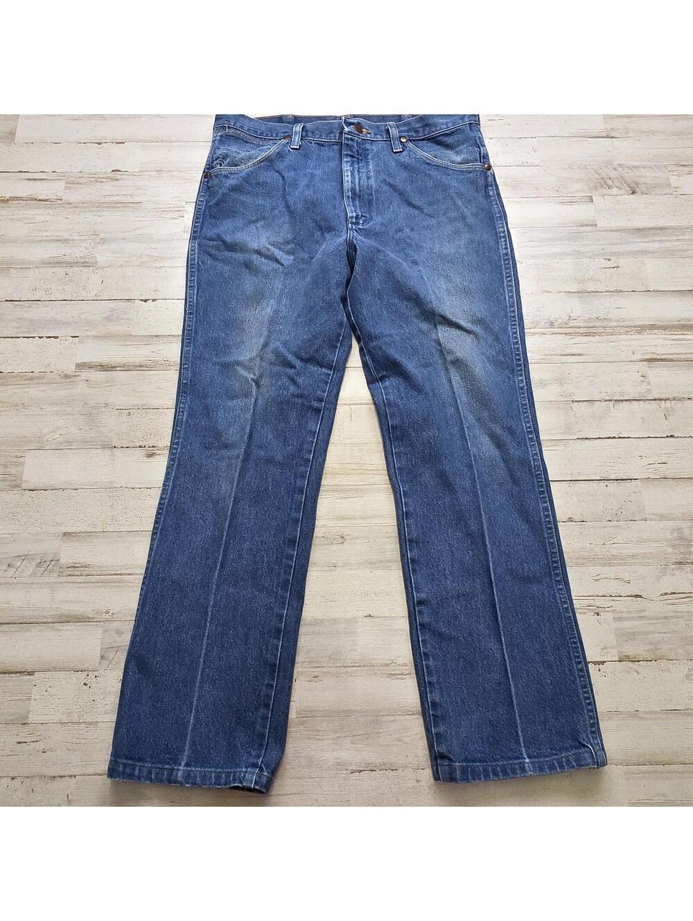 Wrangler Cowboy Cut 936PWD Jeans Men's 33x30 *Fits 32x27.5 Denim - Picture 3 of 9